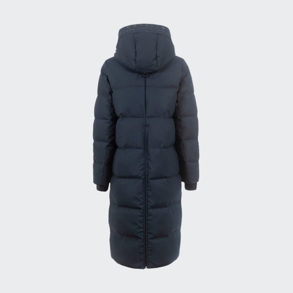 Ladies Cavalreza Maxi Padded Coat | Navy