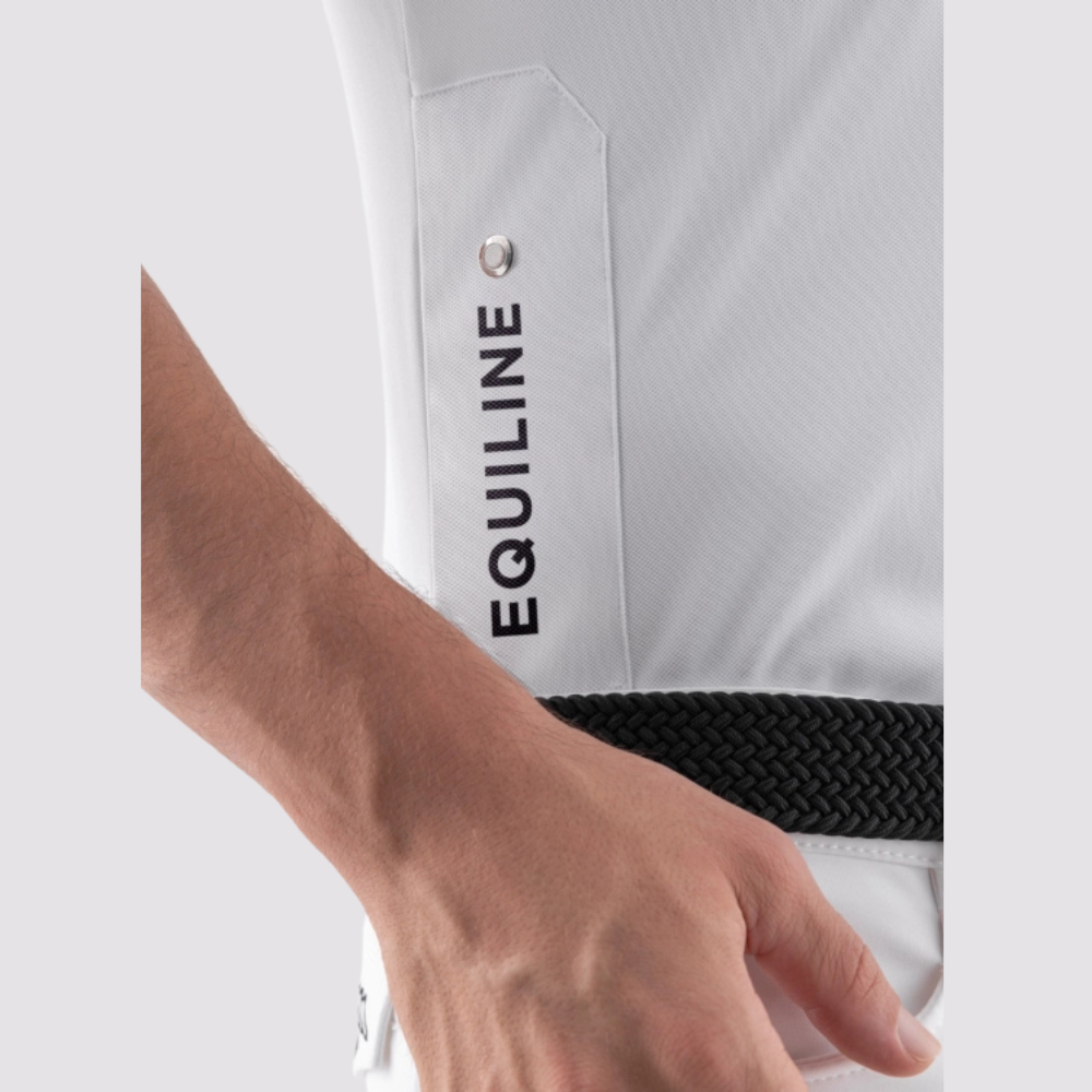 Mens Niam Short Sleeve Show Shirt | White