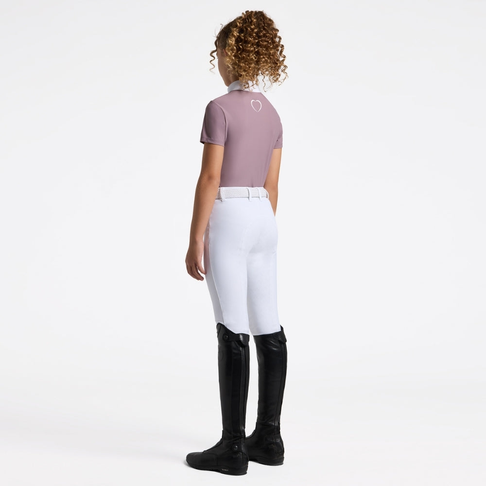 Girls CT Jersey Embroidered Show Shirt | Short Sleeves | Rosa