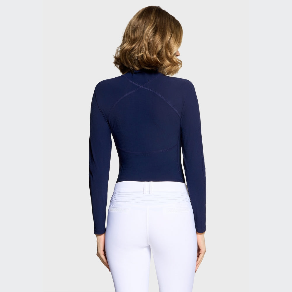 Ladies Sunniva Training Polo | Long Sleeves | Sapphire