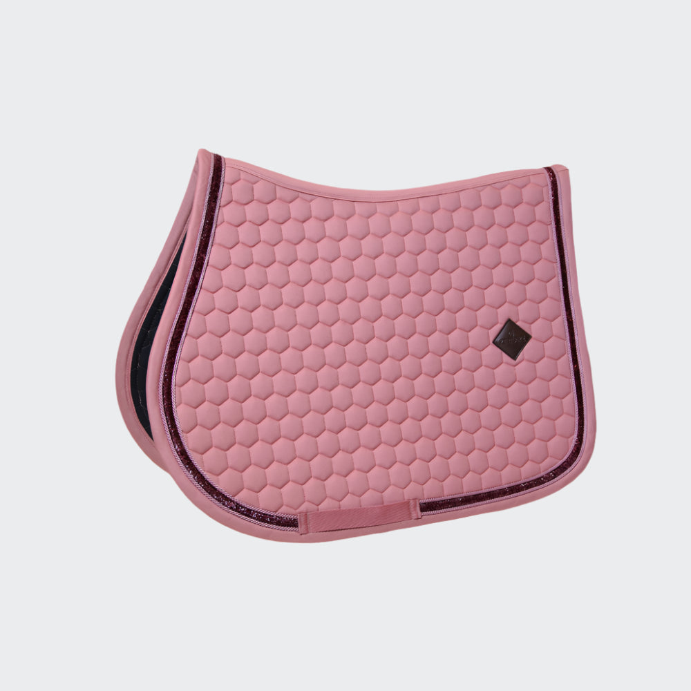 Glitter Band Jumping Saddle Pad | Fuchsia