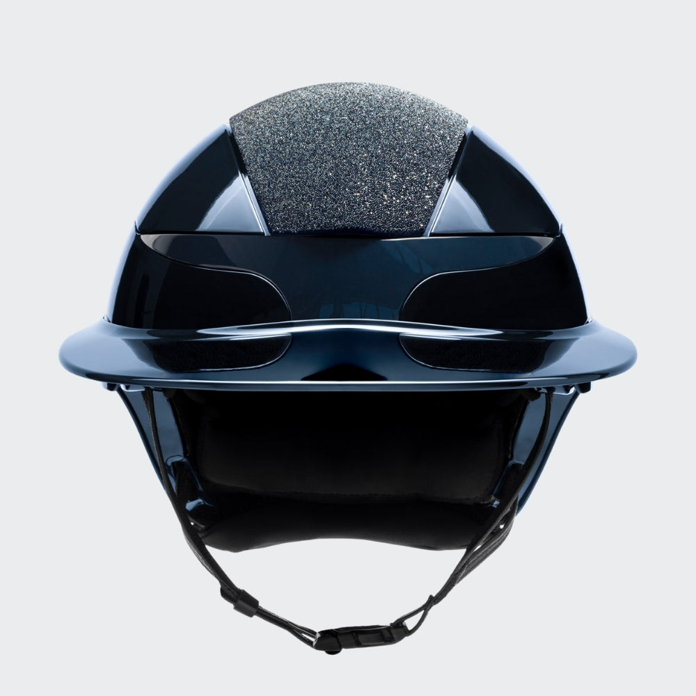 Xanto Helmet | Sun Visor | Swarovski Top | Glossy Navy