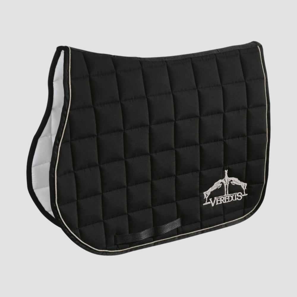 Saddle Pad Micro Fibre Jumping | Black | Silver