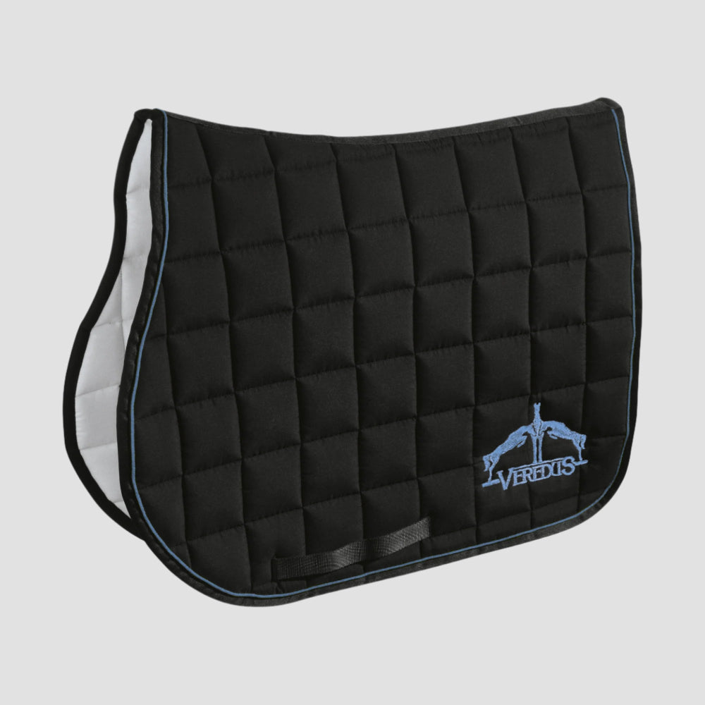 Saddle Pad Micro Fibre Jumping | Black | Blue