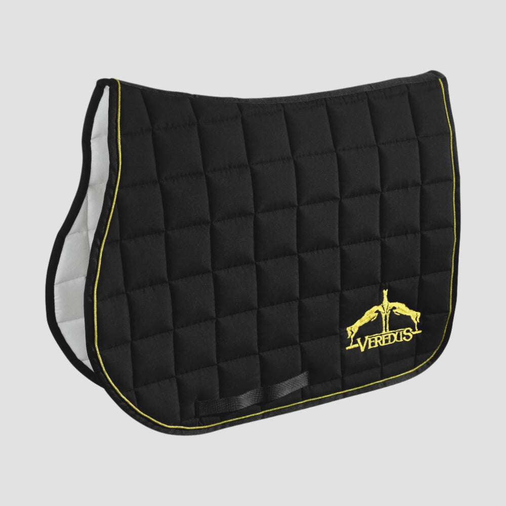 Saddle Pad Micro Fibre Jumping | Black | Gold