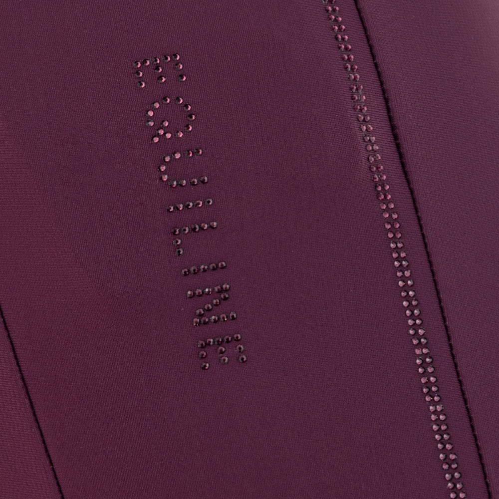 Ladies Geggikh Fleece Riding Leggings | High Rise | Burgundy