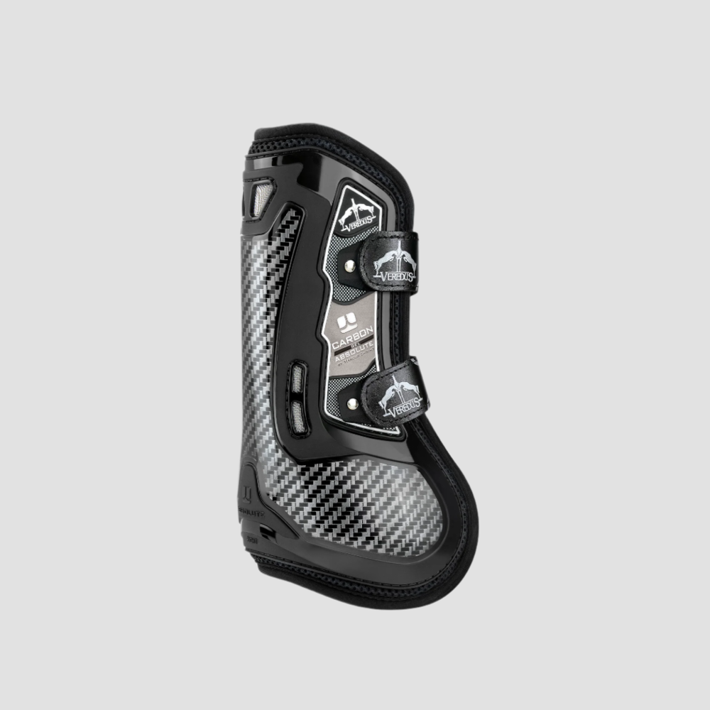 Carbon Gel Absolute Tendon Boots With Velcro Straps | Black