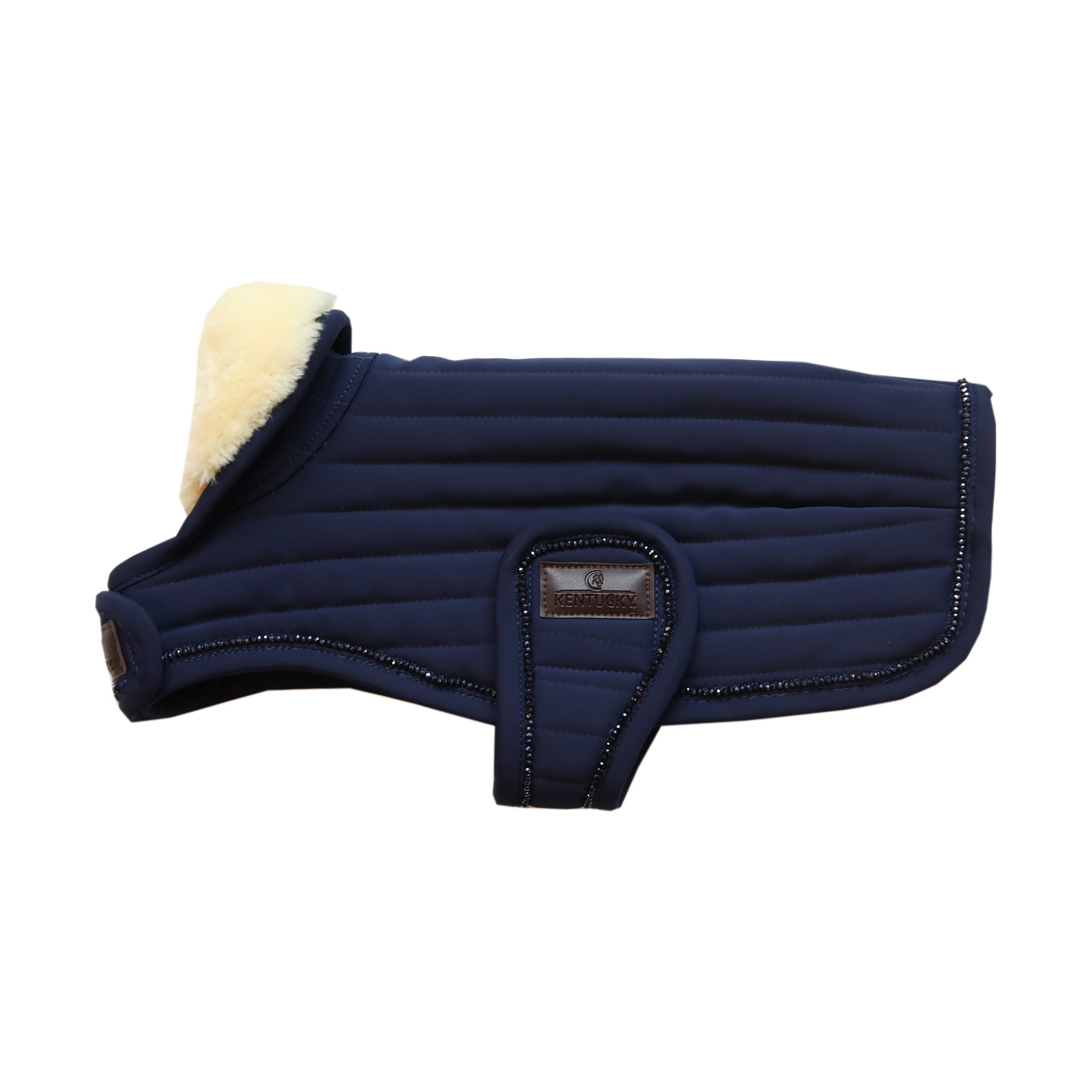 Dog Coat Pearls | Navy (LAST ONE - MEDIUM)