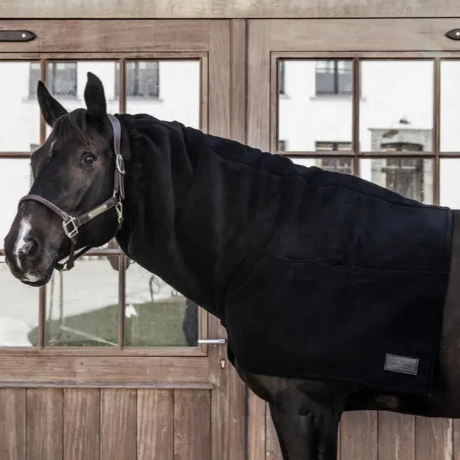 Heavy Fleece Horse Scarf | Black
