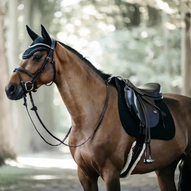 Saddle Pad Pearls Jumping - Grey