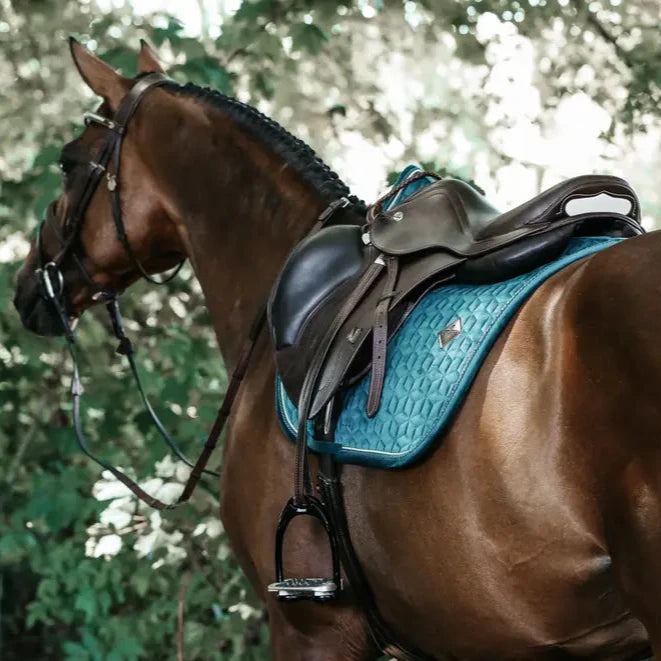 Saddle Pad Velvet Jumping - Emerald