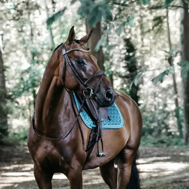 Saddle Pad Velvet Jumping - Emerald