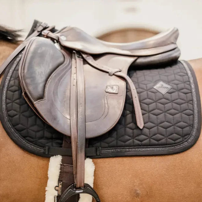 Glitter Rope Saddle Pad - Black