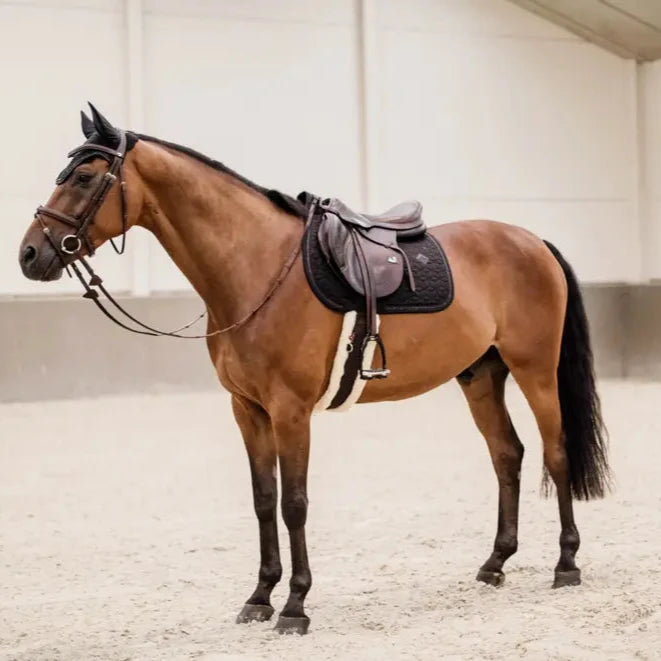 Glitter Rope Saddle Pad - Black