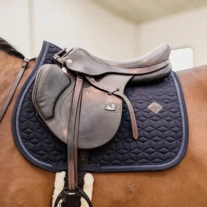 Glitter Rope Saddle Pad - Navy