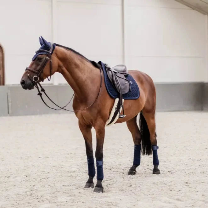 Glitter Rope Saddle Pad - Navy