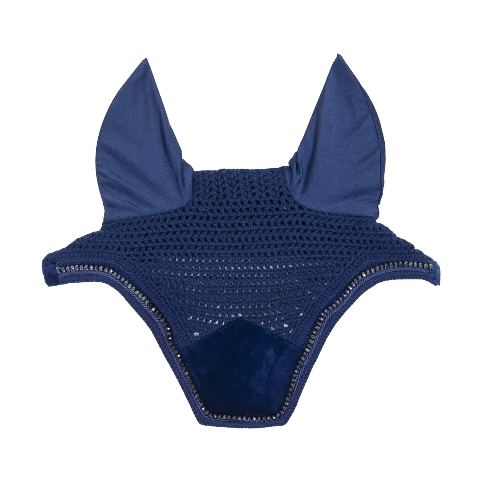 Fly Hood Wellington Velvet Pearls - Navy