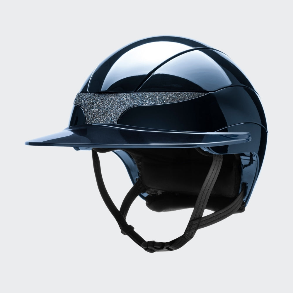 Xanto Helmet | Sun Visor | Swarovski | Glossy Navy