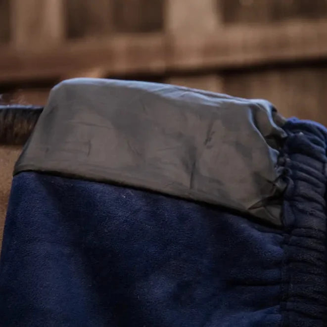 Heavy Fleece Horse Scarf - Navy