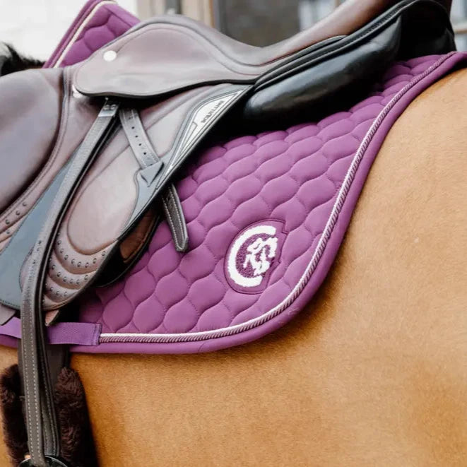 Onion Quilt 3D Logo Jumping Saddle Pad - Purple