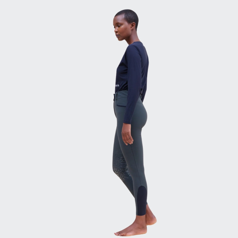 Ladies Kit New Breeches | High Rise | Knee Grip | Pine Green