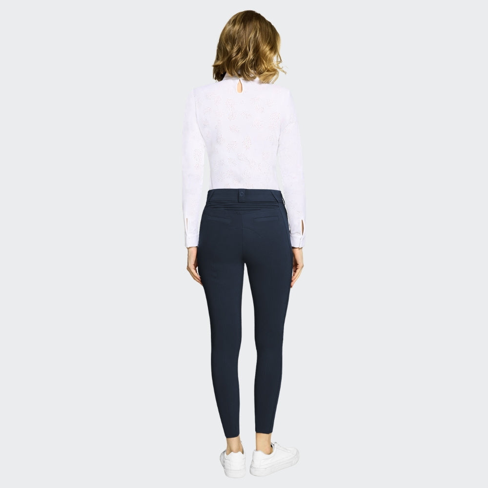 Ladies Omega Sport Breeches | Medium Rise | Knee Grip | Navy