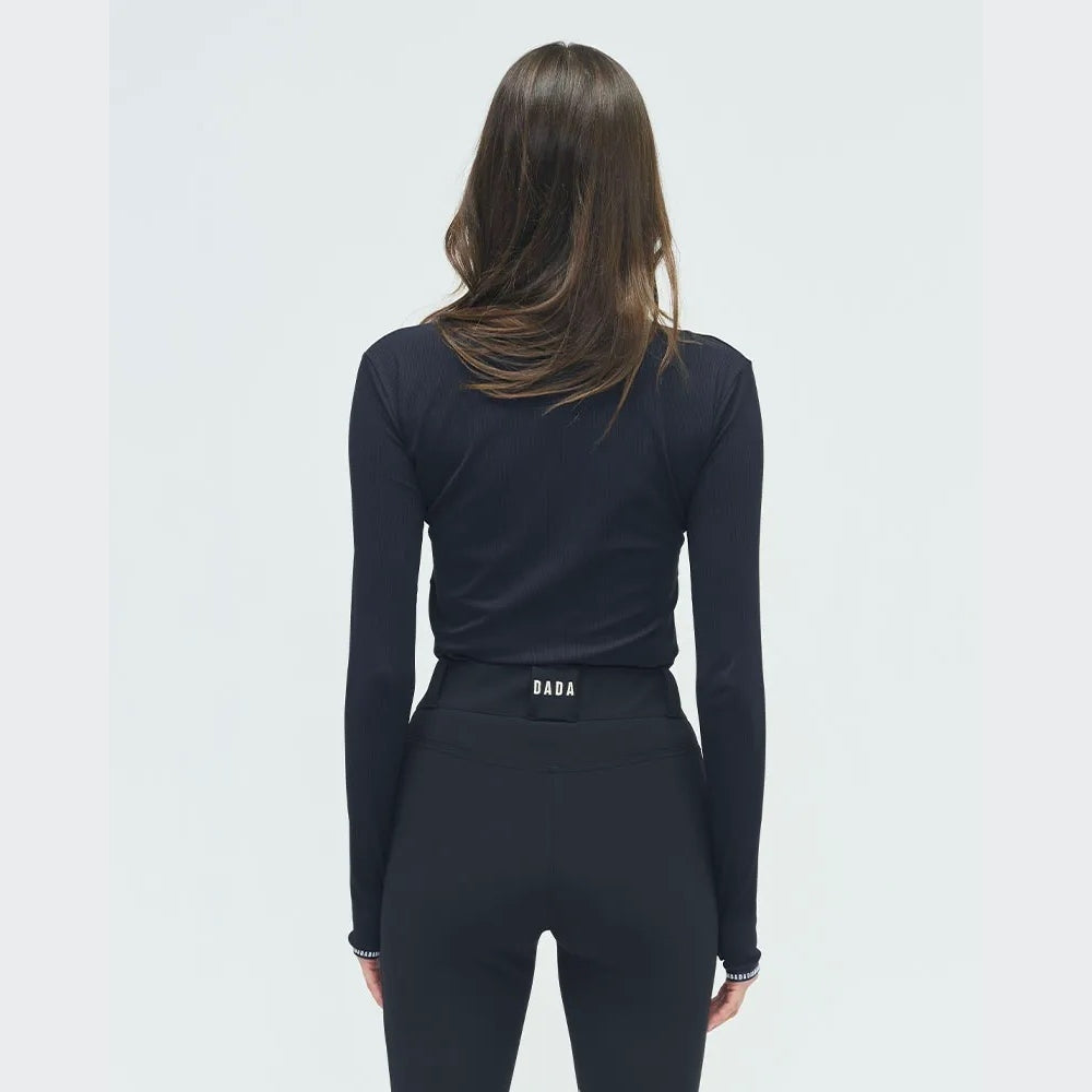 Ladies Kira Training Polo | Long Sleeves | Black