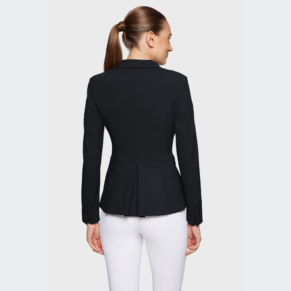 Ladies Victorine Crystal Ferna Show Jacket | Black