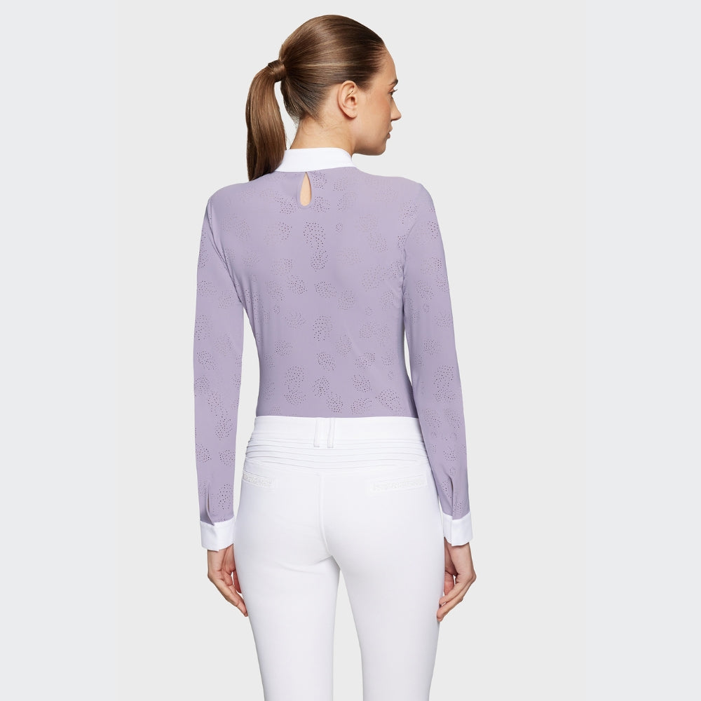 Ladies Louison Air Show Shirt | Long Sleeves | Lavender Gray