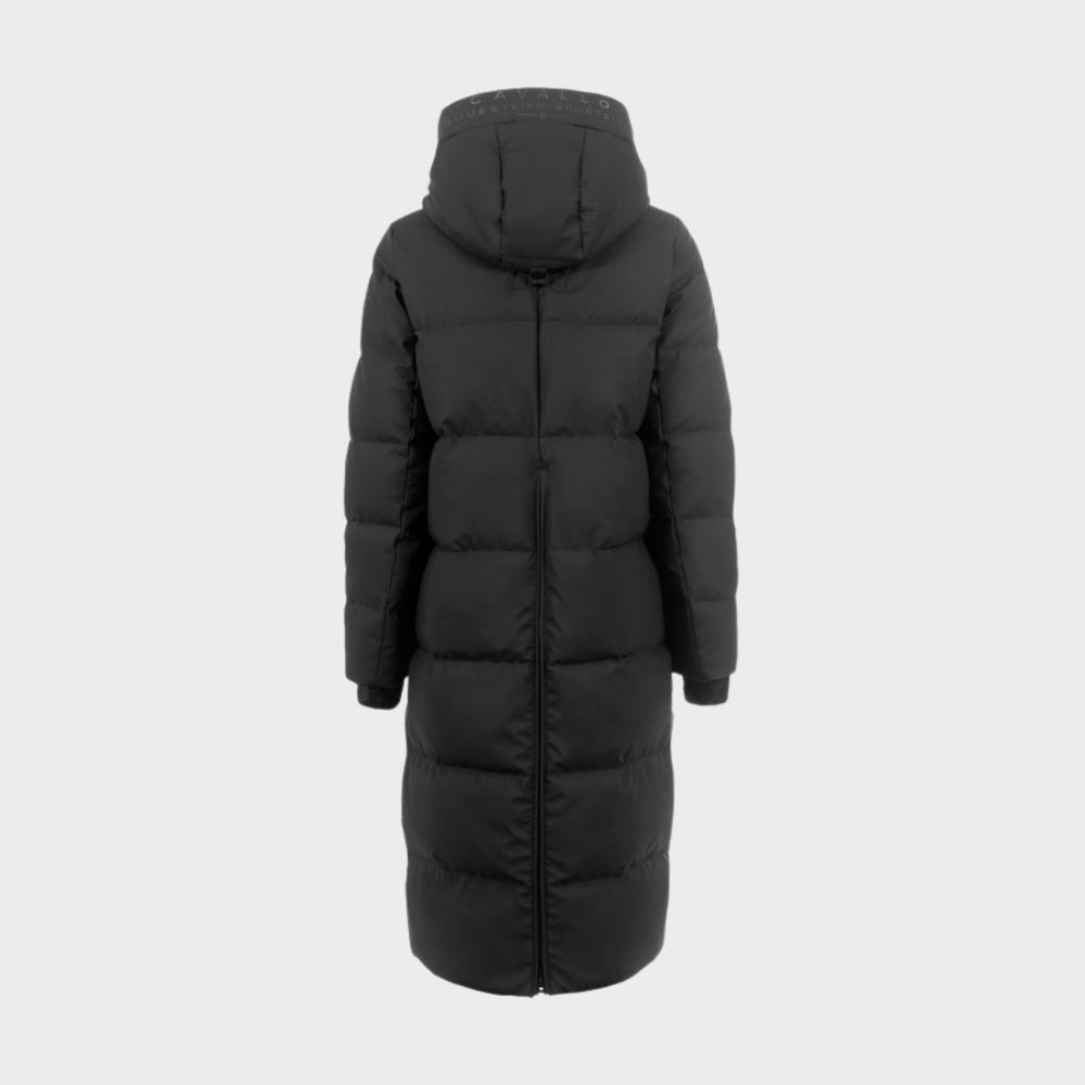 Ladies Cavalreza Maxi Padded Coat | Black