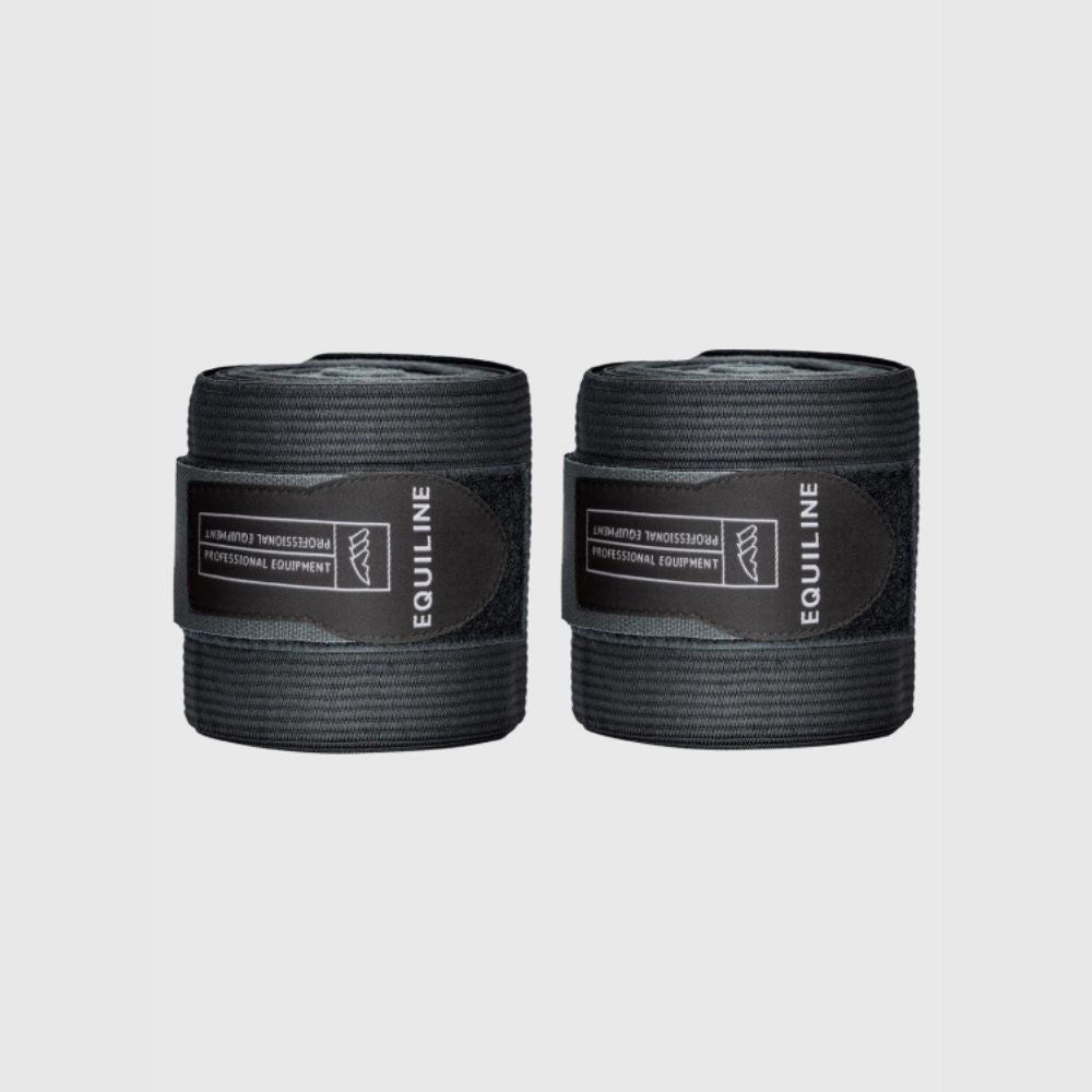 Elastic Work Bandages With Fleece | Set of 2 | Black