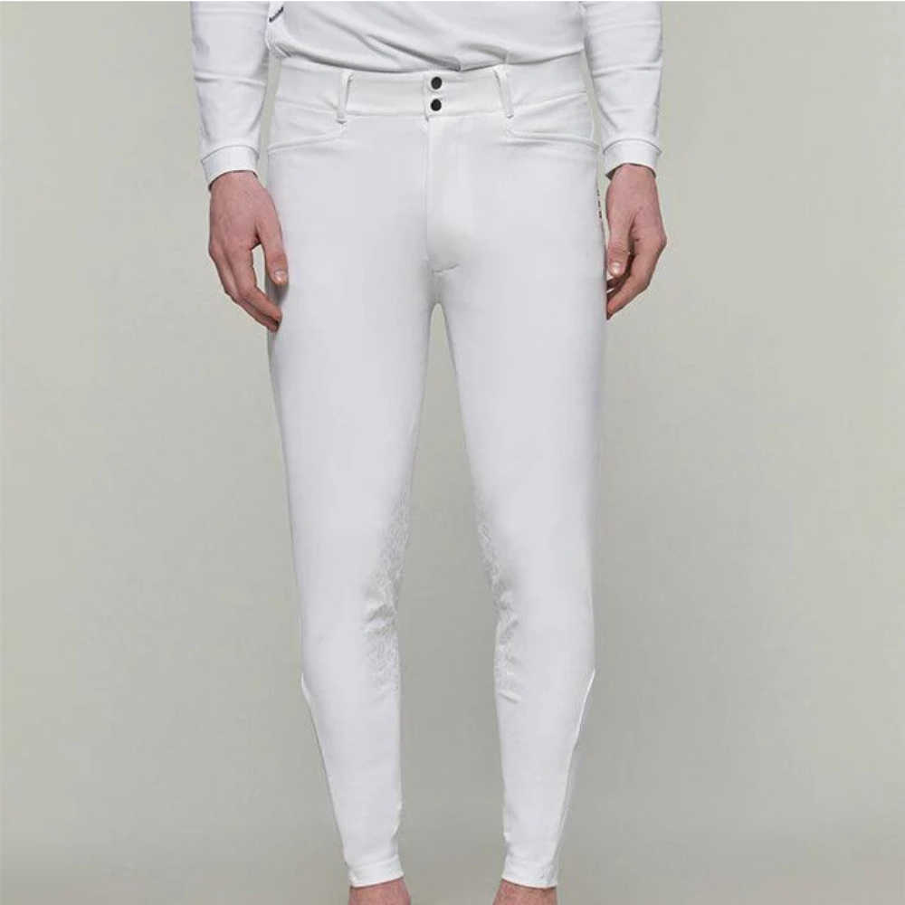 Mens Capitol Breeches | Knee Grip | White