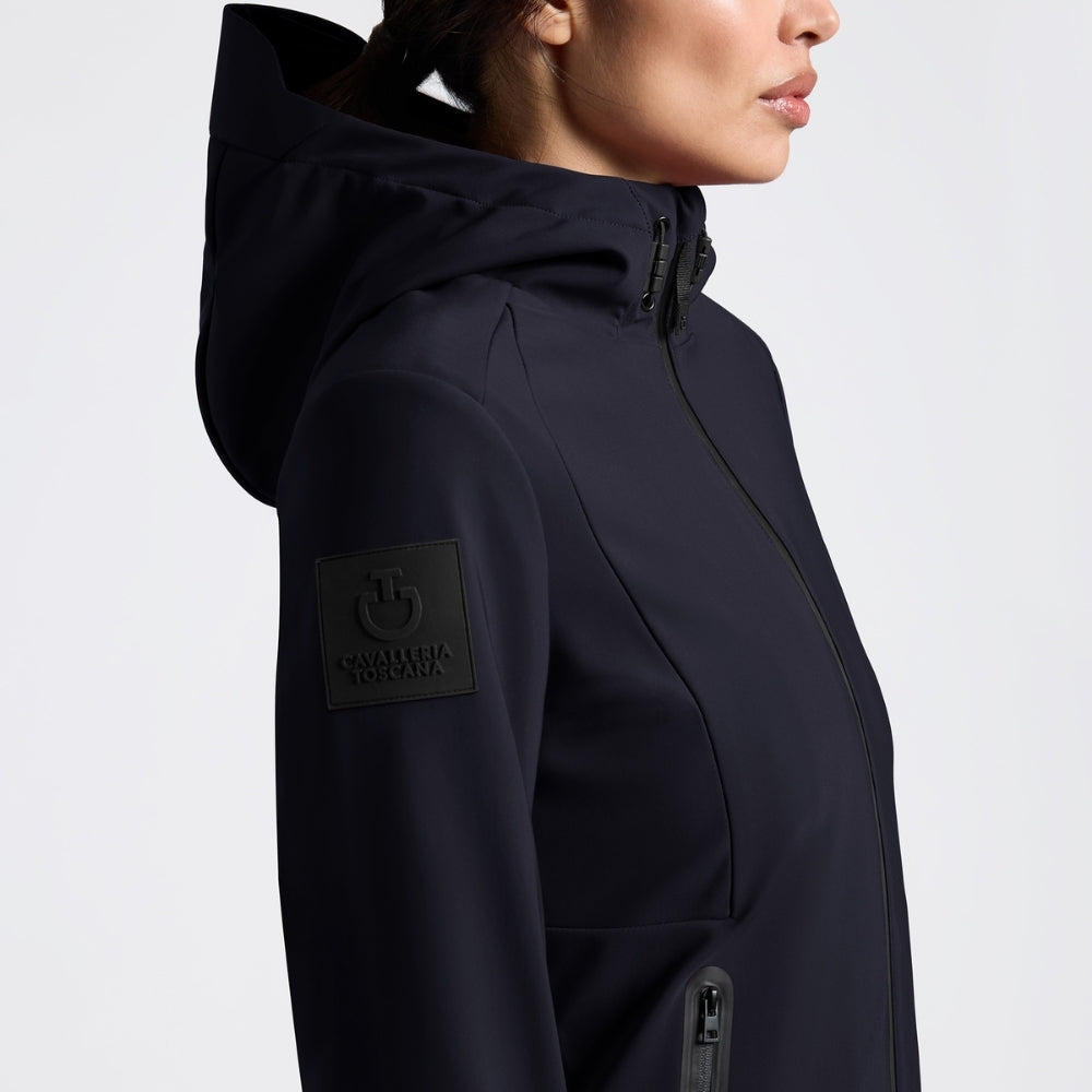 Ladies Thermal Hooded Performance Coat | Navy