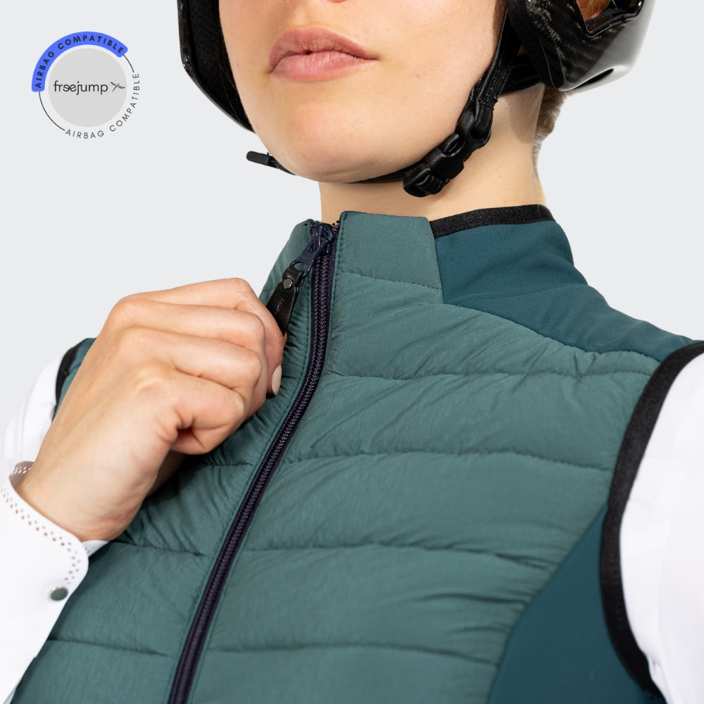 Ladies Kloé Down Padded Vest | Emerald Green