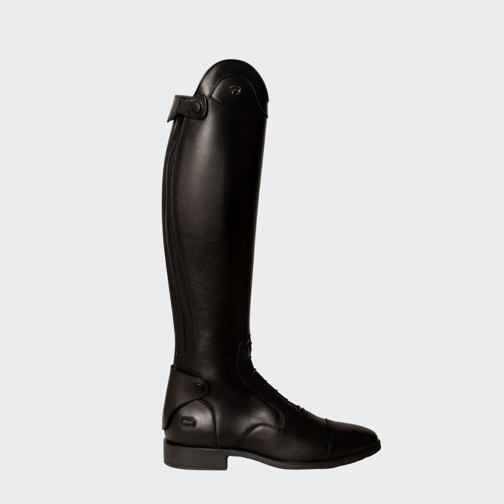 Tall Riding Boots With Laces | Black