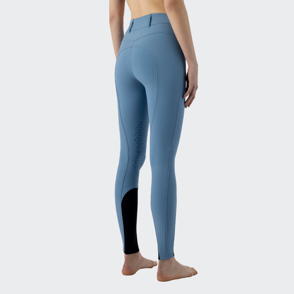 Ladies Edison Breeches | High Rise | Knee Grip | Provincial blue