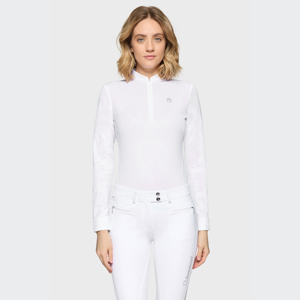 Ladies Louison Air Show Shirt | Long Sleeves | White