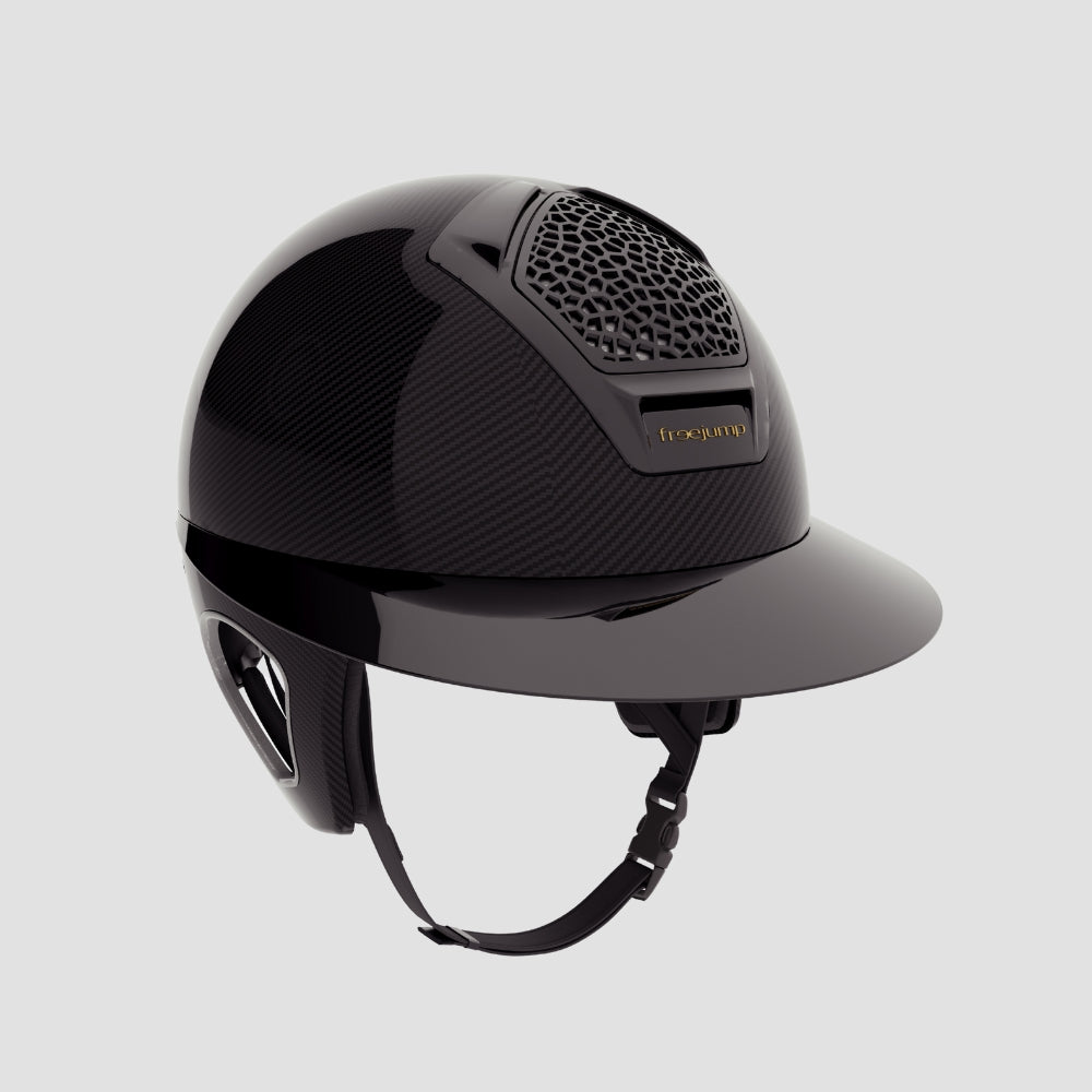 Voronoï Carbon Helmet With Temple Protection | Black | Grey Rainbow