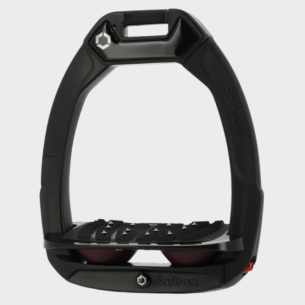 Safe-On Stirrups | Total Black | Brown