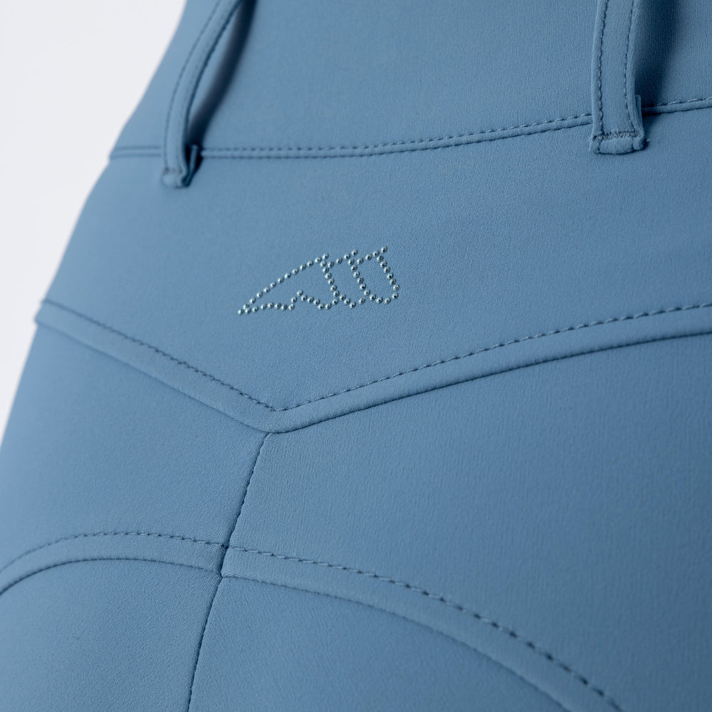 Ladies Edison Breeches | High Rise | Knee Grip | Provincial blue
