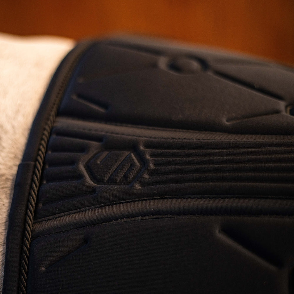 SpineShield Embroidery Jumping Saddle Pad | Black