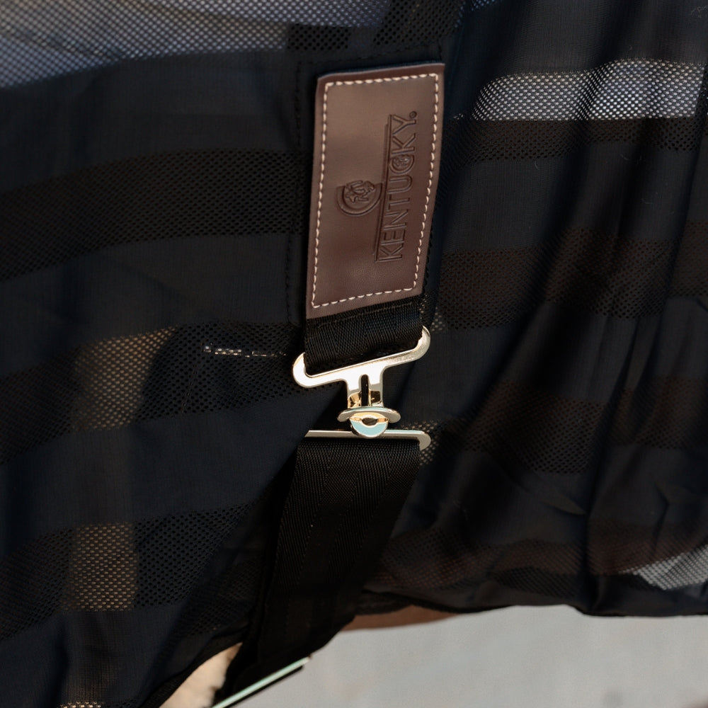 Light Striped Mesh Fly Sheet | Black