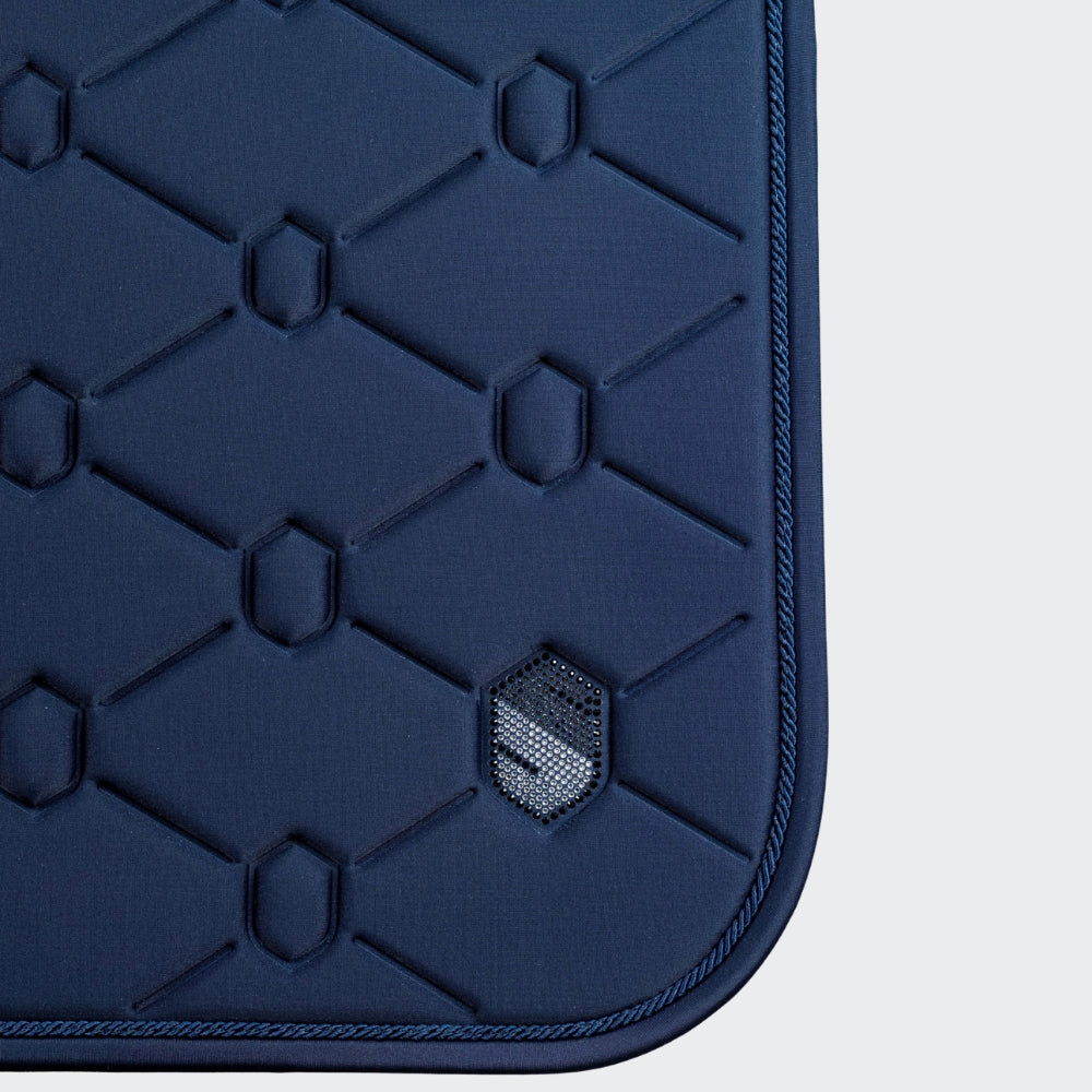 SpineShield Swarovski Jumping Saddle Pad | Navy