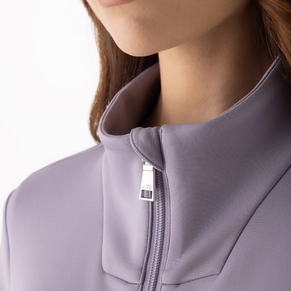Ladies Eqglempa Full Zip Sweater | Mauve