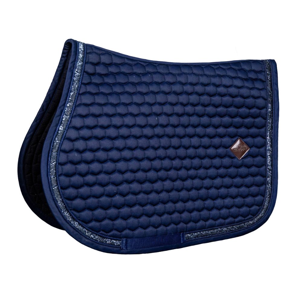 Glitter Band Jumping Saddle Pad | Navy
