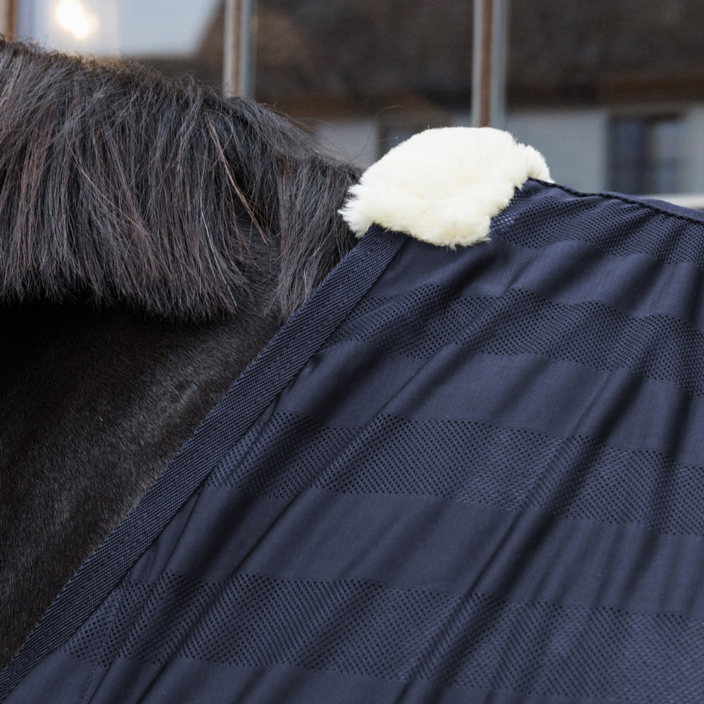 Light Striped Mesh Fly Sheet | Navy