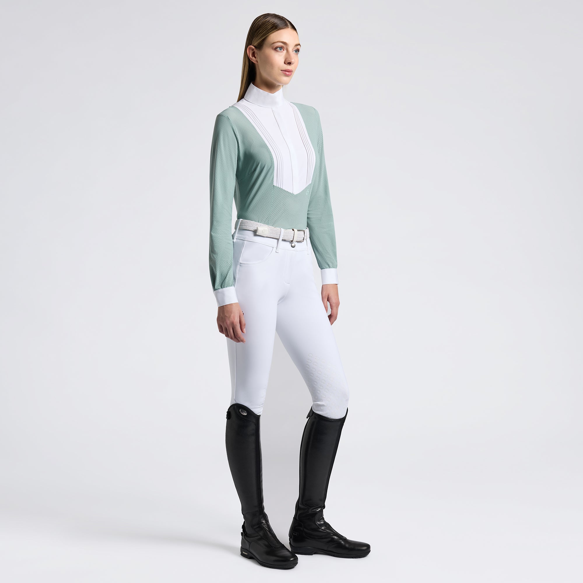 Ladies American Long Sleeve Show Shirt | Mint