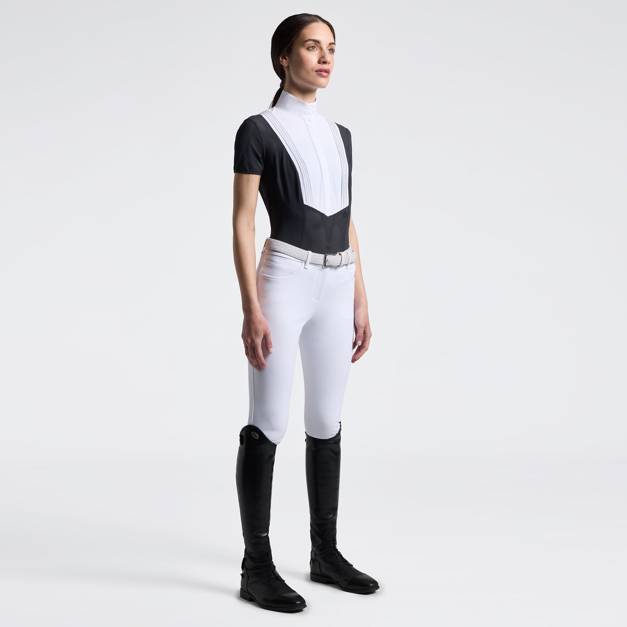 Ladies American Show Shirt | Short Sleeves | Charcoal