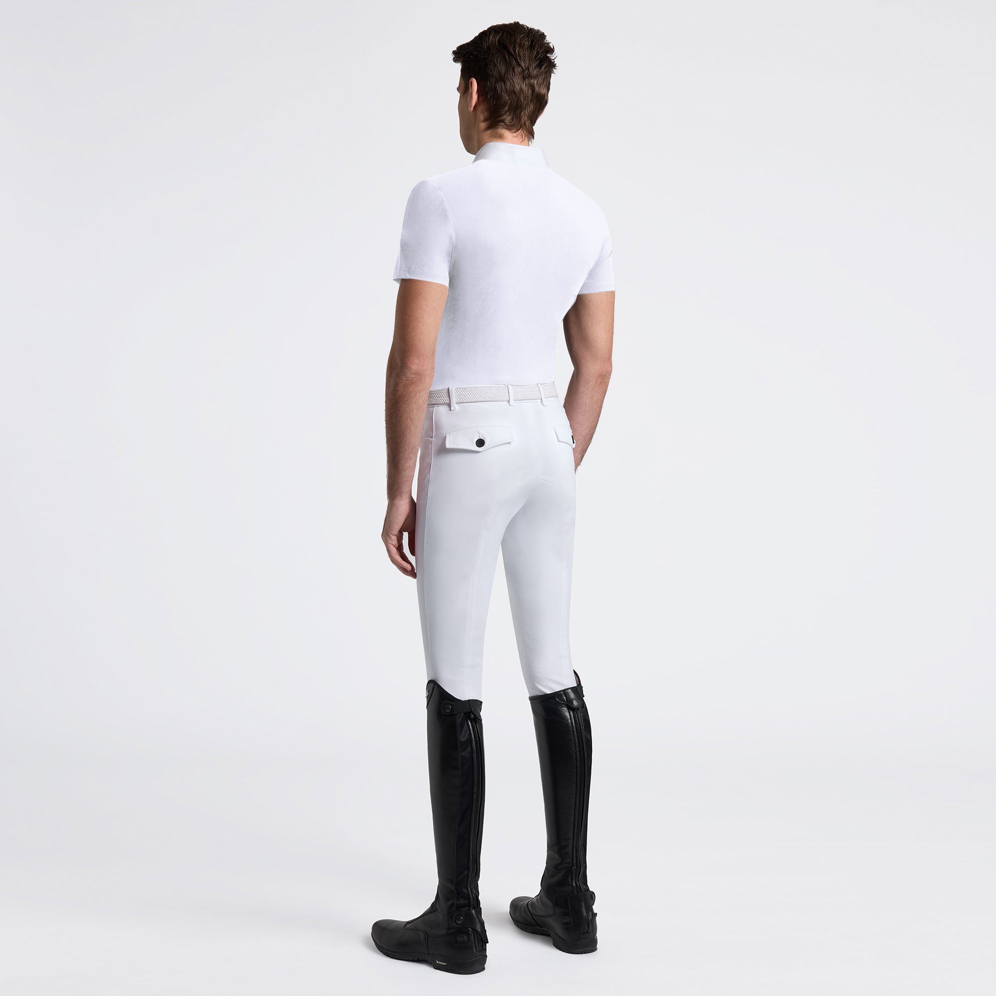 Mens CT Jersey W/Pocket Show Shirt | Short Sleeves | White