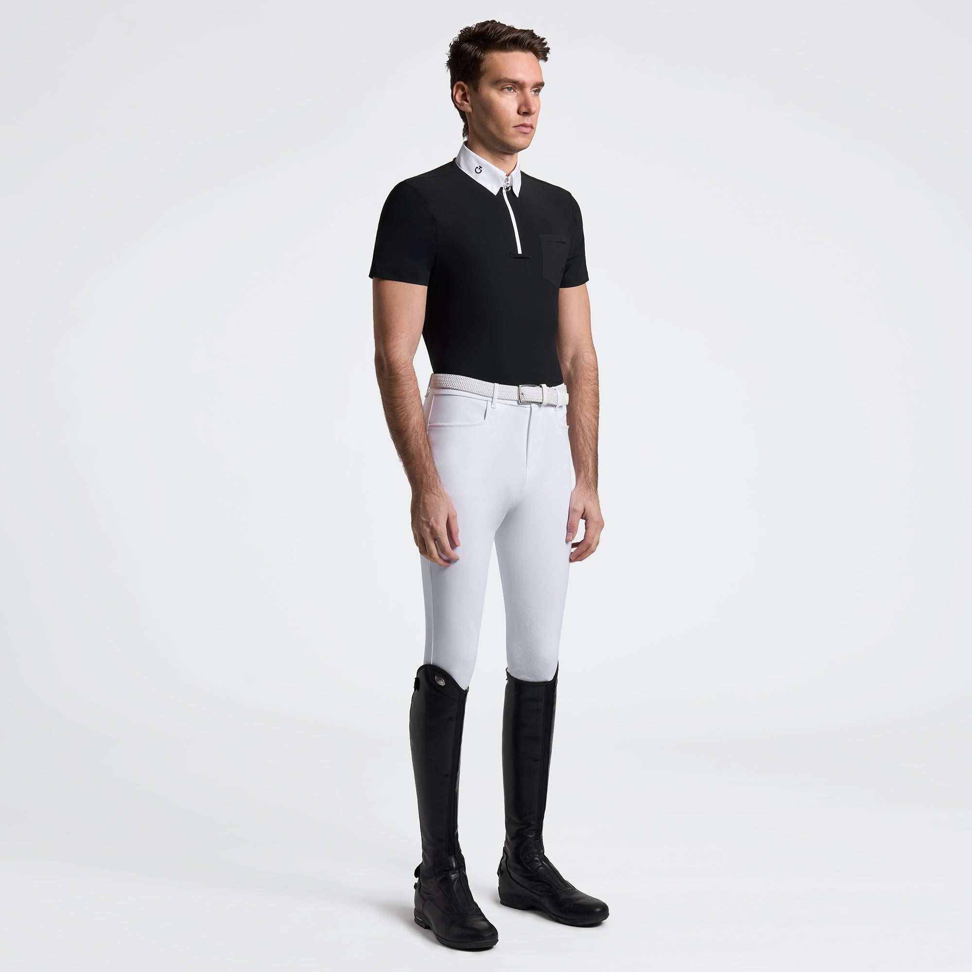 Mens CT Jersey W/Pocket Show Shirt | Short Sleeves | Black